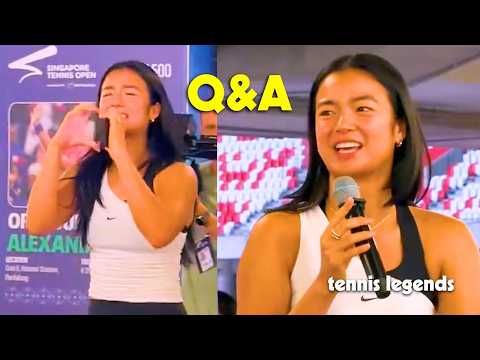 Alex Eala REVEALED a little-known FACT about her - Singapore 2026