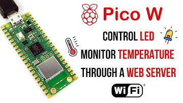 Raspberry Pi Pico W - Control LED and Monitor Temperature Through a Web Server #raspberrypi #pico