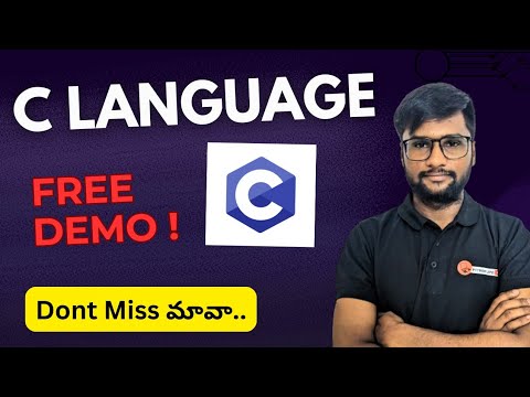 Basic to Advanced C Language in Telugu | Demo - YouTube