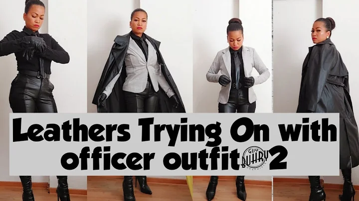 Leathers Trying On With officer outfit #2 |lerma B...