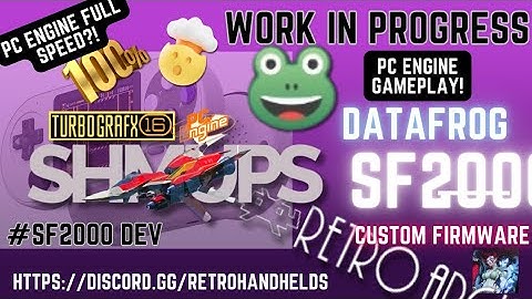 Data Frog SF2000 PC Engine Gameplay RA CFW Work In Progress #16