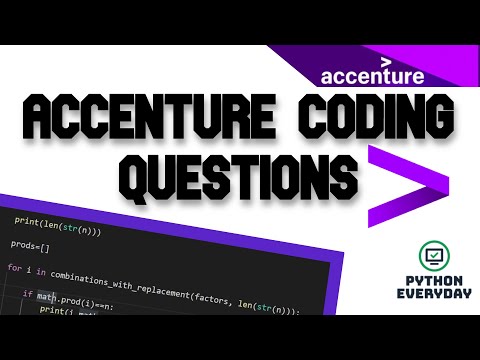 ACCENTURE CODING QUESTION | HIRING 2021 | Off Campus Jobs | Placement | Part 1