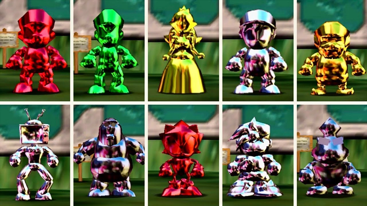 35 Characters Metal Cap Animations - Super Mario 64 PC Port