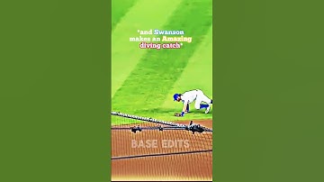 Dansby Swanson with a crazy catch🤯