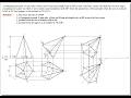 A Pentagonal pyramid 25 mm sides of base and 50 mm axis length rests on HP on one of its base corner