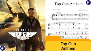 Video thumbnail of "Top Gun Anthem - Harold Faltermeyer (with sheets)"