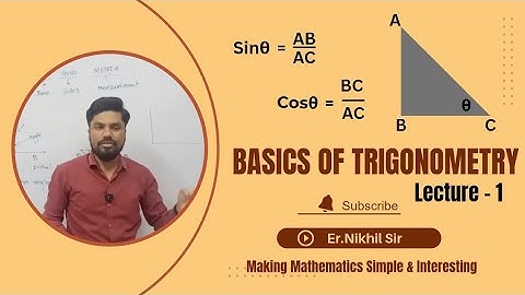 𝐄𝐫.𝐍𝐢𝐤𝐡𝐢𝐥 𝐒𝐢𝐫 is live #Trigonometry Basics: A Beginner