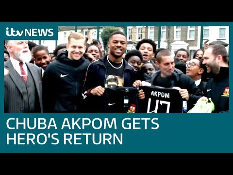 Ex-Arsenal striker Chuba Akpom becomes an 'invincible'  | ITV News