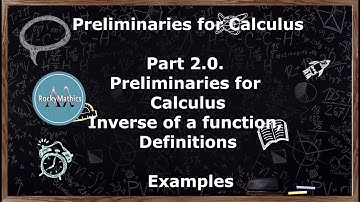 Preliminaries for Calculus - Part 2.0.