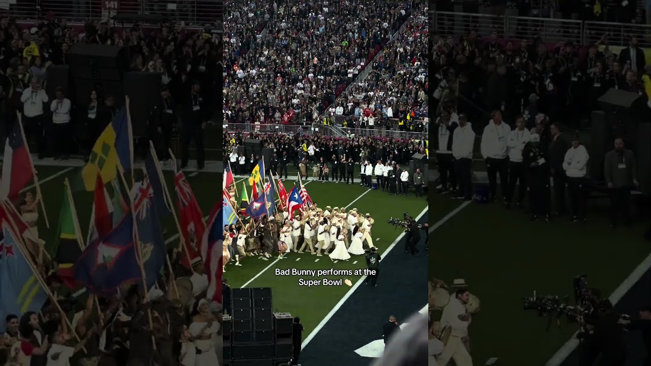 @BadBunnyPR performs at the Super Bowl 👏🏻 #superbowl