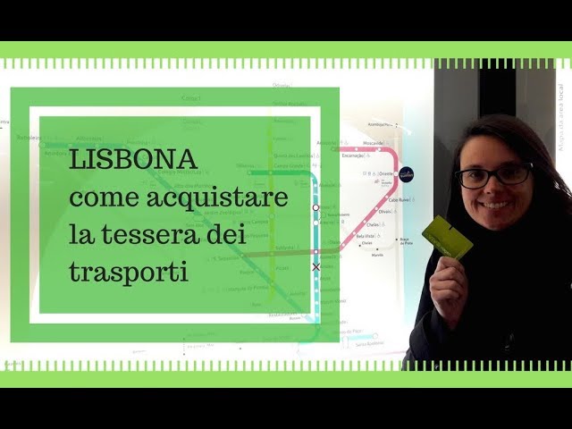 Lisbona, come comprare la tessera della metropolitana - YouTube