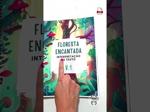 Seres magicos na floresta encantada