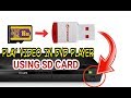 How to play in dvd player using sd card