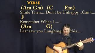 True Colors (Cyndi Lauper) Guitar Lesson Chord Chart with Chords/Lyrics