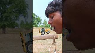 3 Car - rickshaw truck JCB in my mouth - magical vfx video | #shortvideo #jcb