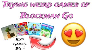 Trying Parkour Games| Blockman Go| Riya Gamer BG
