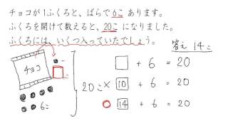 2. □が入ったひき算(サムネイル画像)