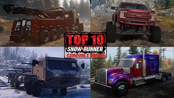 TOP 10 SnowRunner Console Mods | Most Popular Summer 2021
