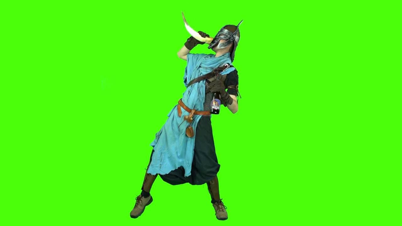 Drunken Skyrim Guard - Greenscreen - YouTube