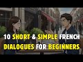 10 daily french conversation for beginners (A1–A2) | dialogues in french for beginners