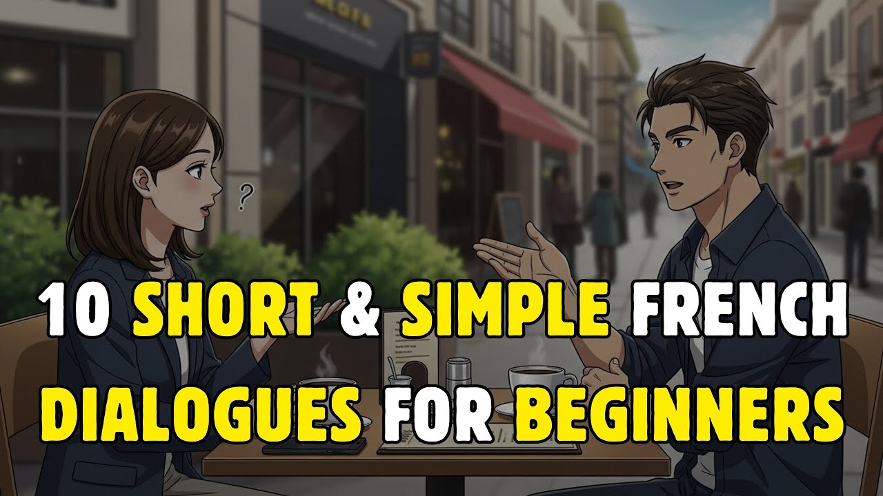 10 daily french conversation for beginners  (A1–A2) | dialogues in french for beginners