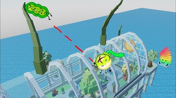 Find the BFB Characters: Pea Pod, Rainbow Slinky, Rocket launcher (From 2009 Firey)