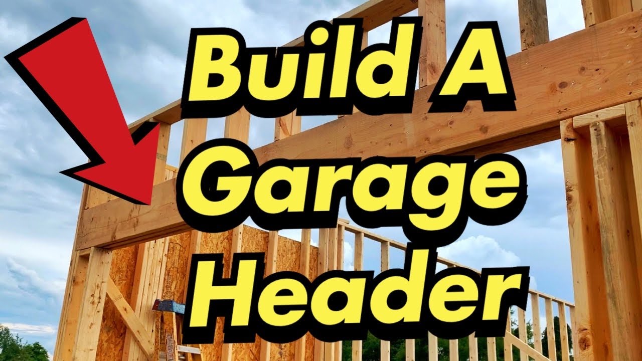 How To Build A Garage Door Header - Youtube