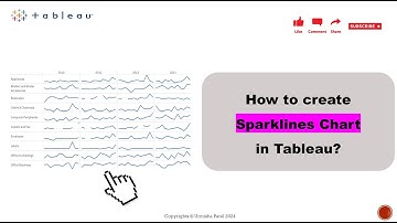 How to create a Sparklines Chart in Tableau? | Advanced Tableau