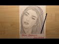 How to Draw Dixie D&#39;Amelio Tik Tok Star Step by Step