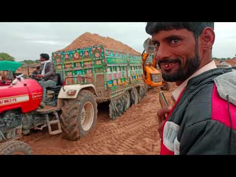 बजरी माफिया 4 टायर वाली ट्रॉली फुल लोडेड वीडियो