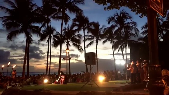 Kuhio beach hula show Backstage lol