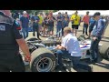 1972 Olsonite Eagle Indycar Engine Warmup. Turbo Offy Glory