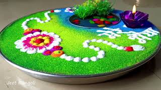 Innovative rangoli for Rakhi. You will love it..