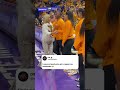 Kim Mulkey in the handshake line 😂