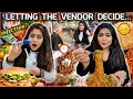 Letting the vendor decide what i eat in 24 hours challenge  expensive food challenge  quicreations