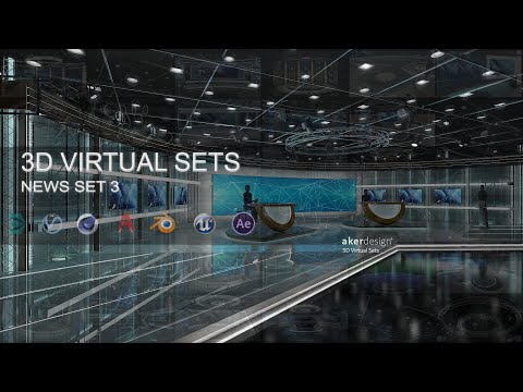 TV Studio Collection Vol 6 - 2 PCS, an Architecture 3D Model by akerStudio (Thumbnail 4 of 98)