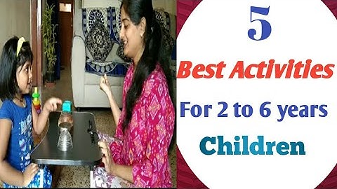 5 Brain Boosting and Fun Activities For 2 to 6 Years kids// Indoor Games for kids