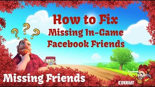 Hay Day How To Fix Missing In Game Friends On Facebook Youtube