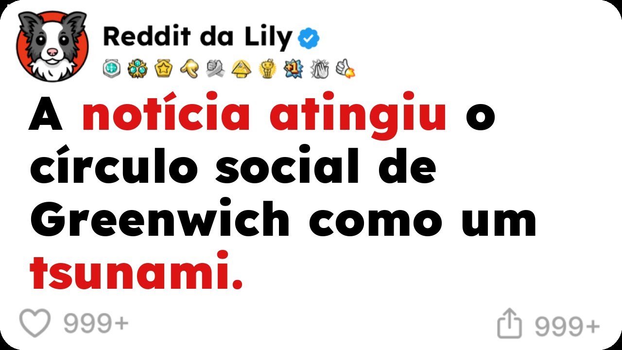 A notícia atingiu o círculo social de Greenwich como um tsunami.