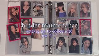 binder maintenance #2: setting up my ive ot6 collection! 🦋☁️💤