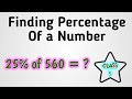 Finding Percentage Of a Number || Class 5 Percentage