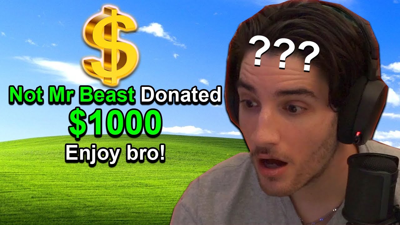 A Fake Mr Beast donated to my stream...