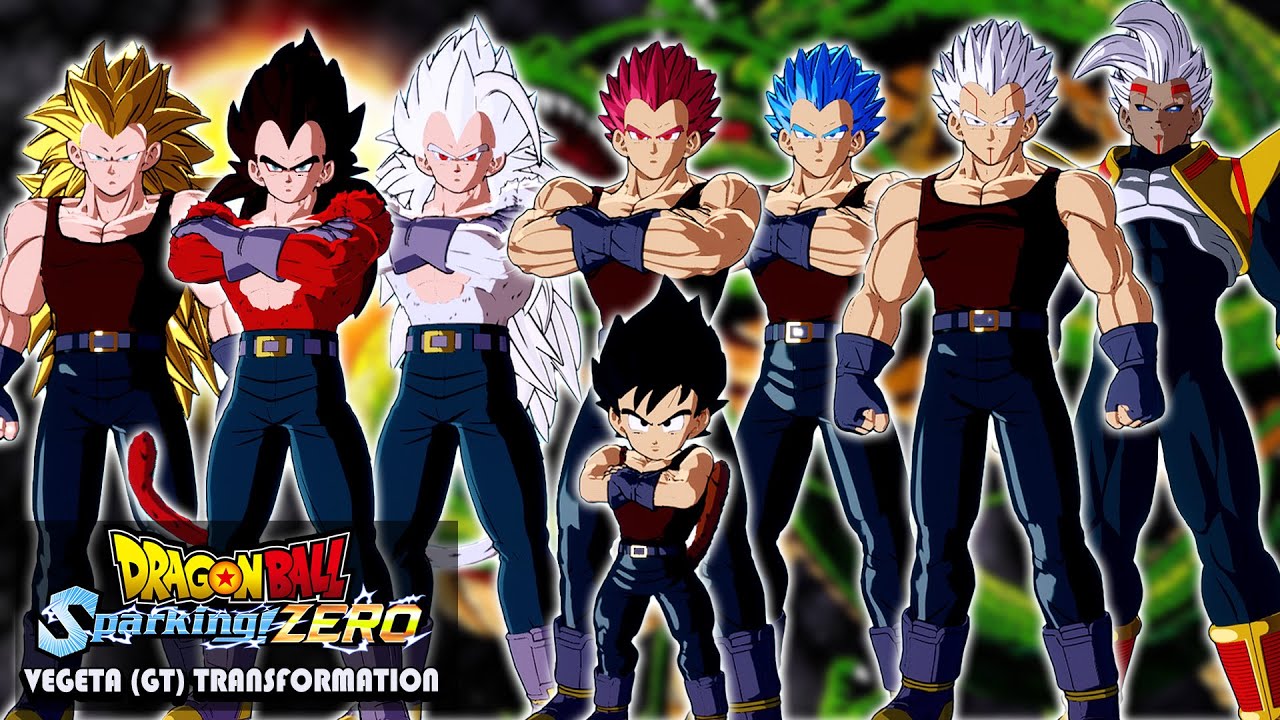 Вегета (GT) Все формы и трансформации (официальные и модификации) — DRAGON BALL: Sparking! ZERO