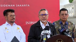 Keterangan Pers Menteri Perdagangan Terkait Hasil Rapat Terbatas, Jakarta, 23 Maret 2023