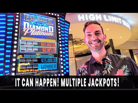 💸 Multiple JACKPOTS 💎 MEGA Wins on Black Diamond Platinum at Agua Caliente 🔥💧 #ad