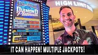 💸 Multiple JACKPOTS 💎 MEGA Wins on Black Diamond Platinum at Agua Caliente 🔥💧 #ad