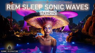 Rem Sleep Waves Sonic Elevator (HEALING FREQUENCY 174 Hz) Binaural Beats Meditation THETA TO DELTA!