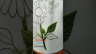 how to stitch flying stitch | basic hand embroidery stitch tutorial #embroidery #stitch #needlework