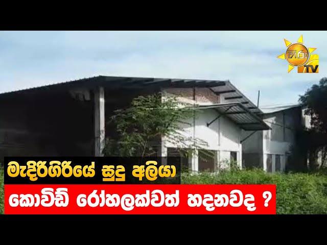 මැදිරිගිරියේ සුදු අලියා - කොවිඩ් රෝහලක්වත් හදනවද ? - Hiru News