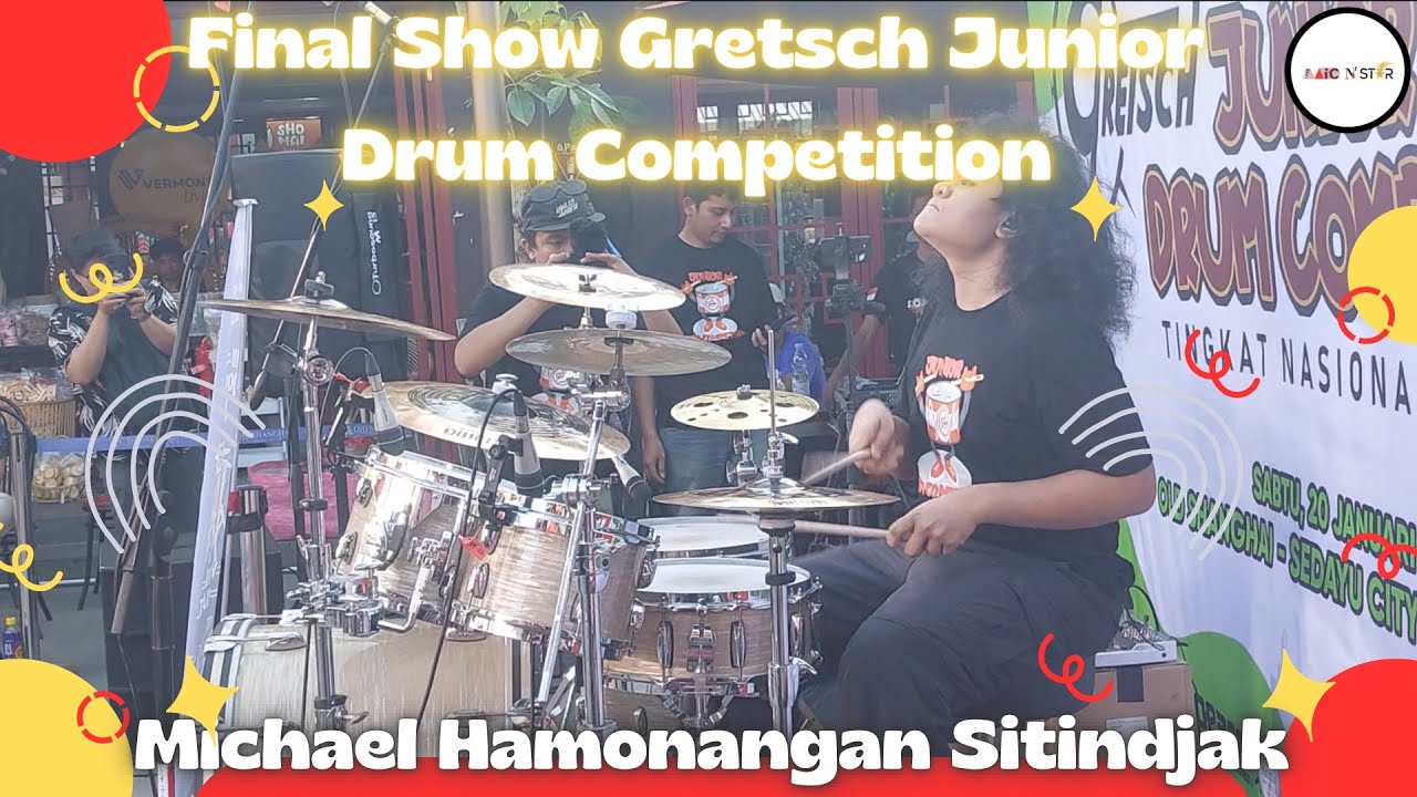 Gretsch Final Junior Drum Competition - Michael Hamonangan - YouTube